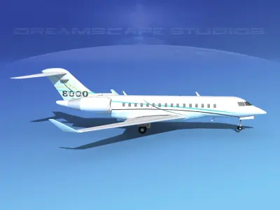 Global Express 8000 V02 3D model