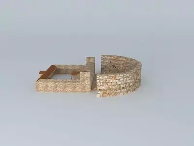 Roman theatre. Merida Free 3D model