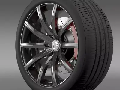 BB Audi R8 wheel 3D model