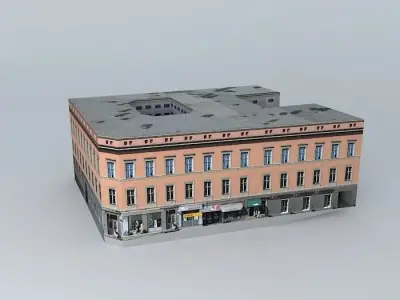 Theatre Street 1 Free 3D model