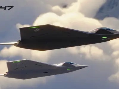 Boeing F47 Stealth Fighter 3D model