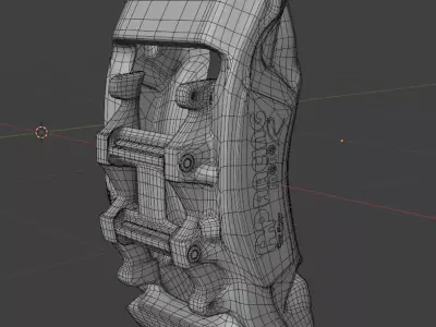 AP RACING MONO R FORGED CALIPERS 3D model