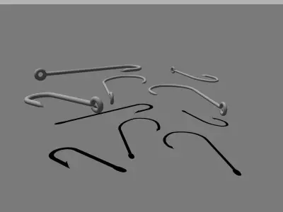 Simple Hooks Free 3D model