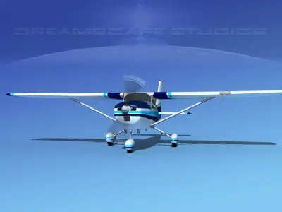 Cessna 172 Skyhawk 1967 V03 3D model