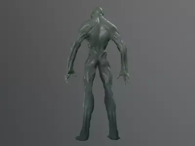 demon soldier Low-poly 3D model