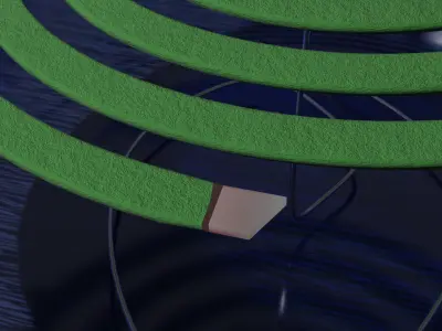 Japanese Mosquito Coil with Glass Holder 3D model