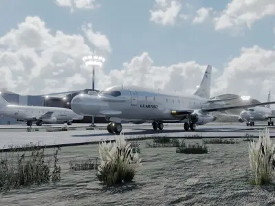 Boeing USAF NT-43A - RAT 55 - The STEALTH VALIDATOR Low-poly 3D model