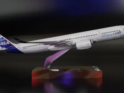 A 350 XWB model Low-poly 3D model