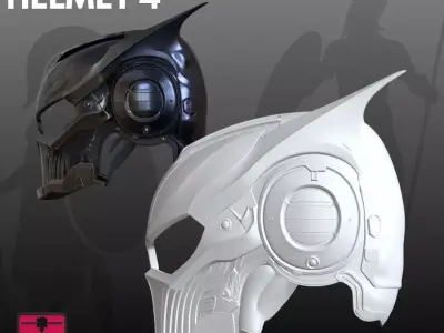 Cosplay Helmets STL Collectible 3D Models 3D print model purchase