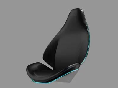 car seat concept 3D model