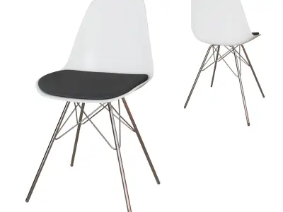 Modern dining room chair set Free low-poly 3D model
