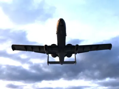 Attack Aircraft A-10 thunderbolt High Quality 3D model