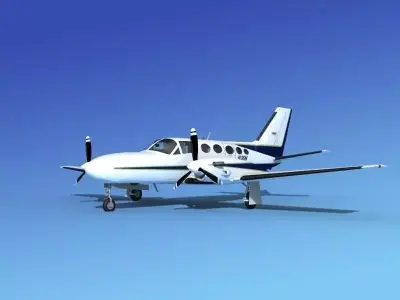 Cessna 425 Conquest I V02 3D model