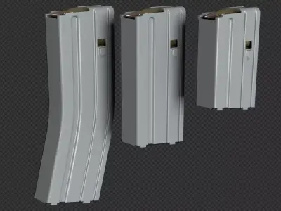 AR-15 Stanag Magazine Bundle Low-poly 3D model
