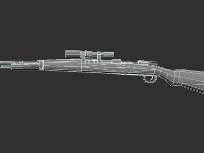 KAR98 VINTAGE Low-poly 3D model