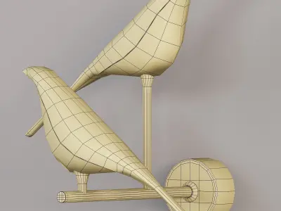 Bird Wall Lamp 3D model