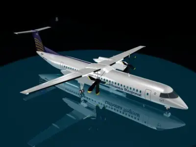 Lufthansa Regional DASH 8 - 400 3D model