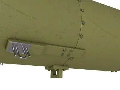 Little Boy Atomic Bomb 3D model