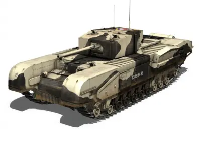 Churchill MK III Kingforce 3D model