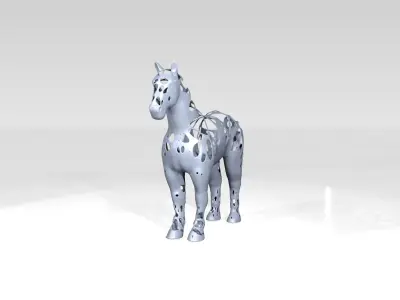 Horse Dust Voronoi 3D model