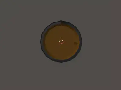 LowPoly Barrel Free low-poly 3D model