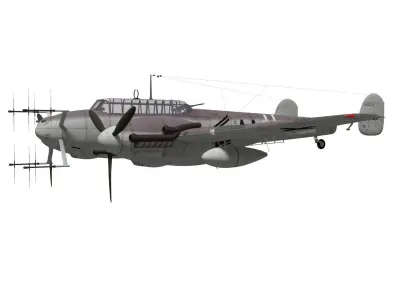 Messerschmitt Bf110 G4 3D model