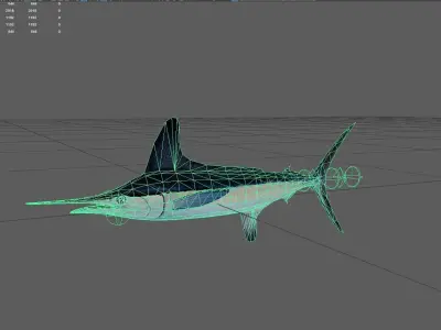 Marlin Low-poly 3D model