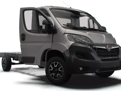 Opel Movano Chassis HQInterior SCab 3800WB 2023 3D model
