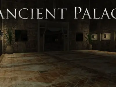 Ancient Palace Low-poly 3D model