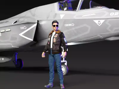 TOP GUN BOY 1 3D print model