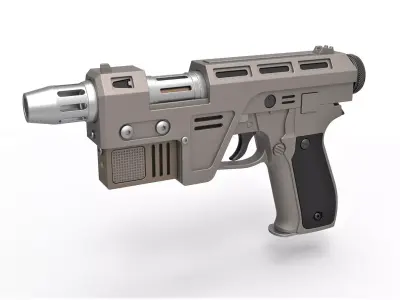 Blaster Pistol Glie-44 from the movie Star Wars The Last Jedi 3D model