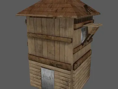 Medieval Building Game Asset Low-poly 3D model