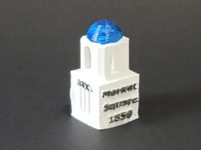 Market Square Brownsville TX 3D print model