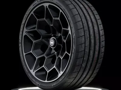 Bridgestone Potenza Sport 265 30 ZRF R21 3D model
