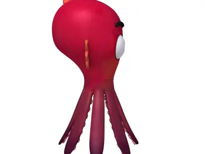 Octopus Cartoon 3D model