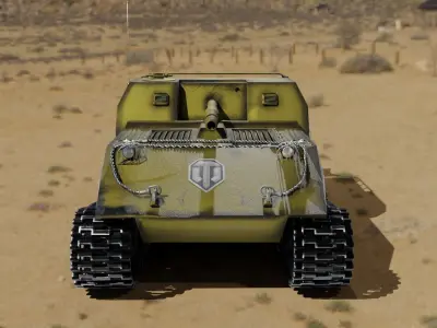 world of tank obj 263 Low-poly 3D model