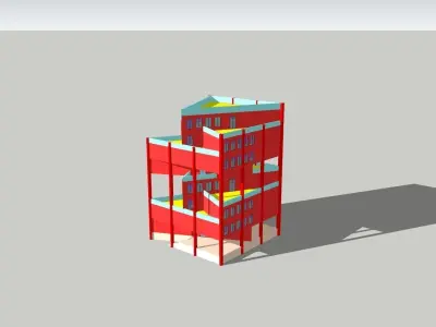 Commercial Building 3D model