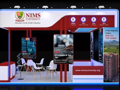 4mtr x6mtr expo stall 3side open Exhibition Stand Free low-poly 3D model