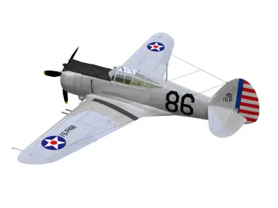 Curtiss Wright P36 3D model