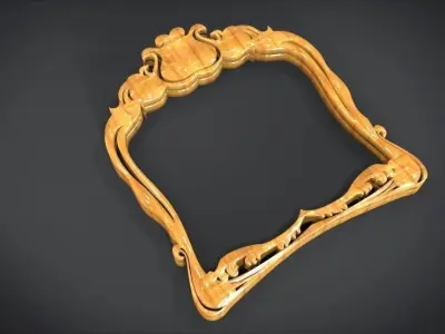 Simple Frame Ornament Furniture 3D print model