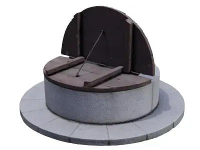 Korean style opended well 3D model