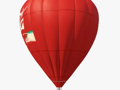 Air Balloon Coca Cola 3D model