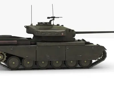 Centurion Tank Mk5 - British Cold War MBT 3D Model Free low-poly 3D model