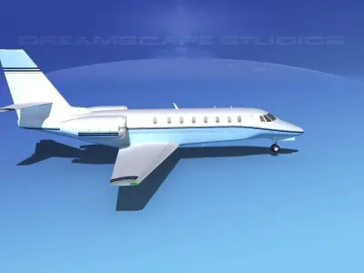 Cessna 680 Citation Sovereign V04 3D model