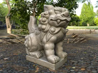 Japanese Komainu 3D model