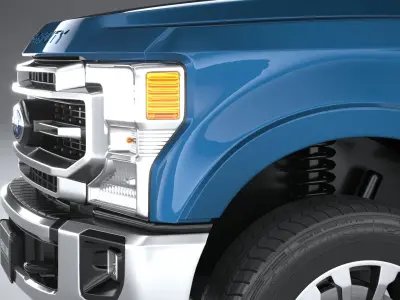 Ford F350 Super Duty Lariat Super Cab LB 2022 3D model
