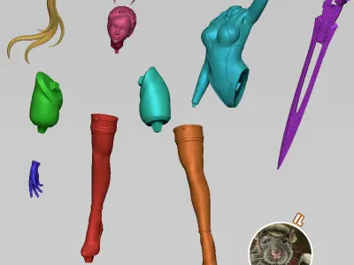 Eve stellar blade fanart 3D print model