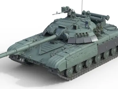 5 Military Vehicles Collection v36 Low-poly 3D model