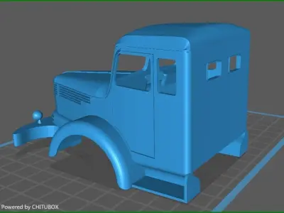 LKW TRUCK LASTWAGEN KAROSSERIE KRUPP TITAN 3D print model