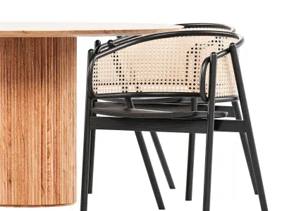dining set 03 3D model buy